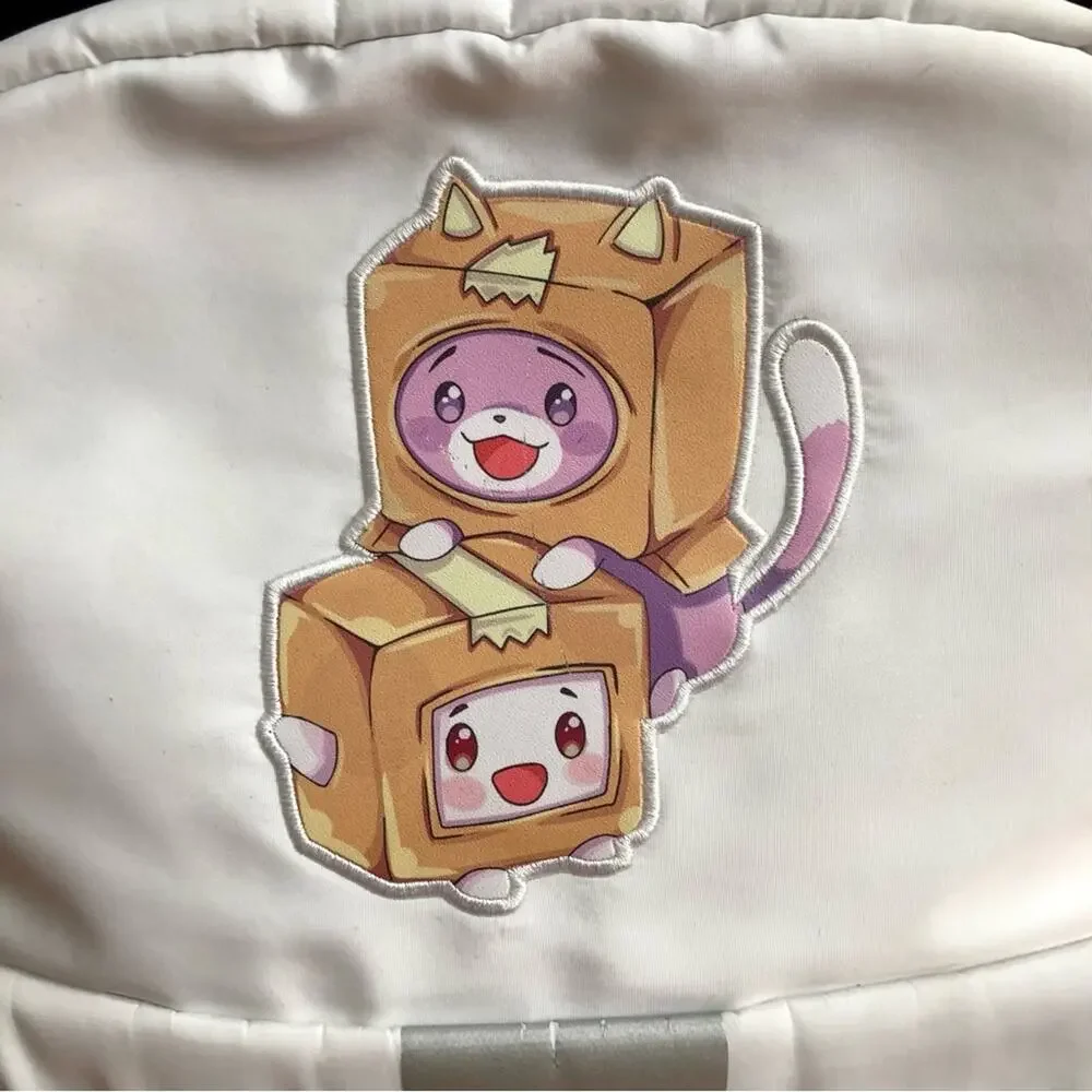 Lanky Box RARE boxy, foxy Merchandise UNISEX White authentic Backpack